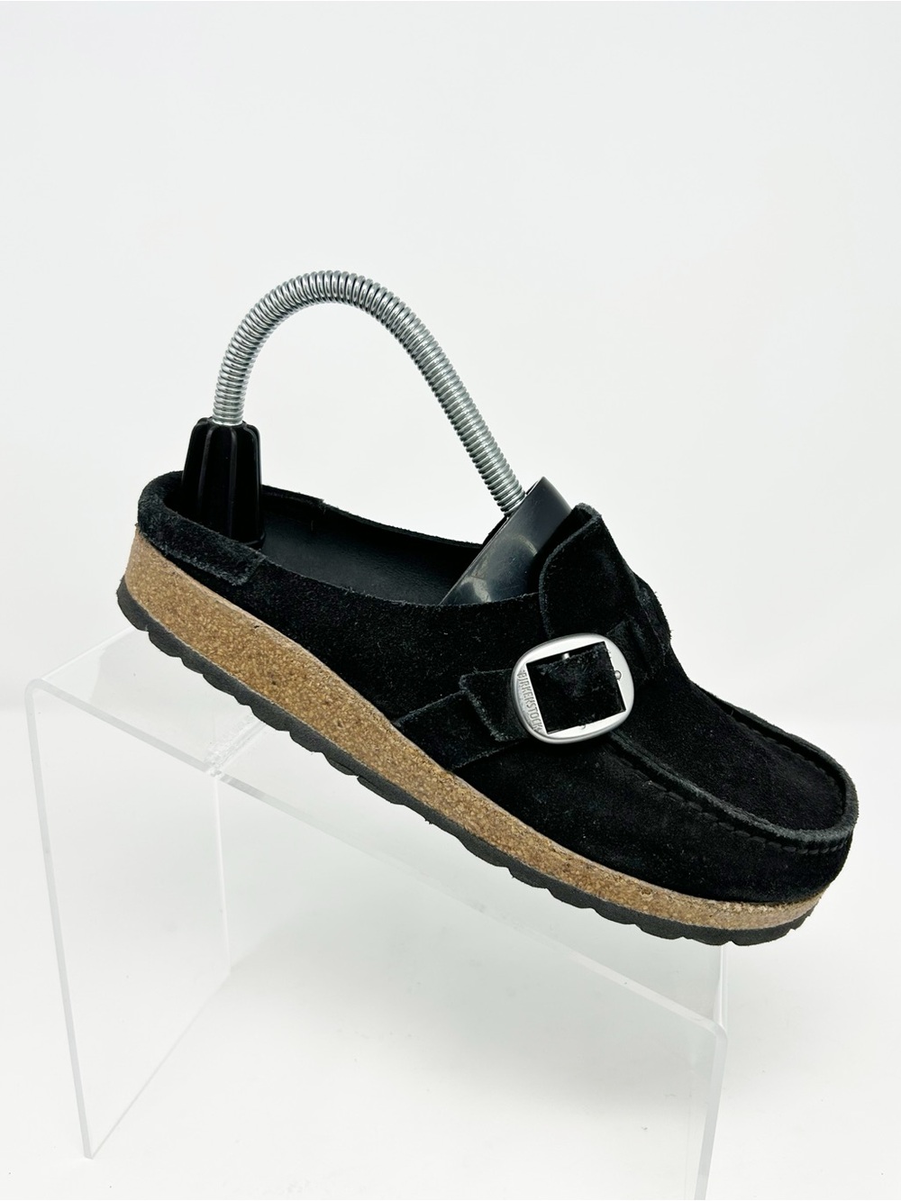 Birkenstock Buckley Clog Mule Womens Black Slip-On Buckle Comfort Shoes 37